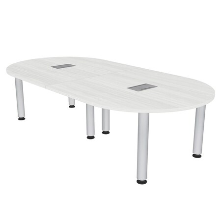 Skutchi Designs 45 in W, 96 in L, 29 in H, Engineered Wood Top, White H-RAC-4693-PT-WC-EL